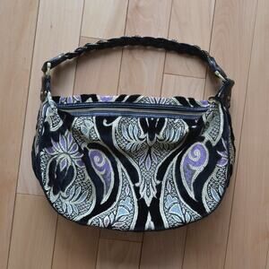 Maxx New York Retro Paisley Hobo Handbag